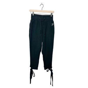 Gymshark Ark High Waisted Joggers Ankle Tie Cropped Athletic Workout Pants Small